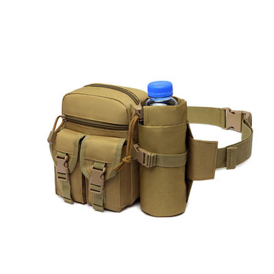 Multikolorer Rucksack für Camping im Freien mit Wasserflaschenbeutel