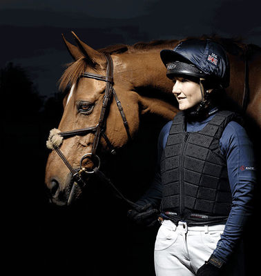 Personalisierte Logo-Sicherheitsweste mit Polster für Jockey