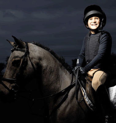 Personalisierte Logo-Sicherheitsweste mit Polster für Jockey