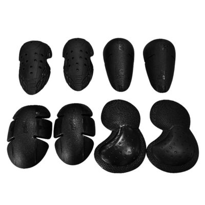 Flexible schwarze CE-zertifizierte PU-Knie- und Ellbogenschützer für Biker