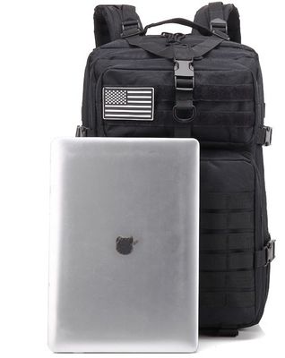 45L Rucksack Großkapazität MOLLE-System und Weichgriff für Outdoor-Abenteuerpaket