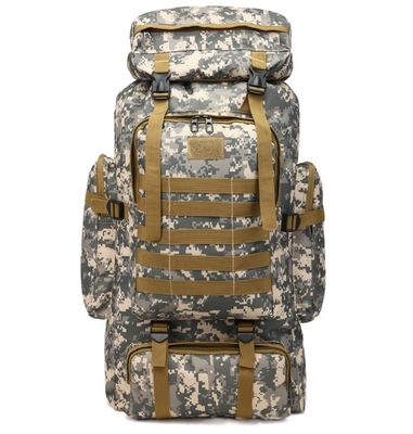 Polyesterverkleidung 80L Großkapazität Camping Wandern Rucksack für Reisen und Trekking