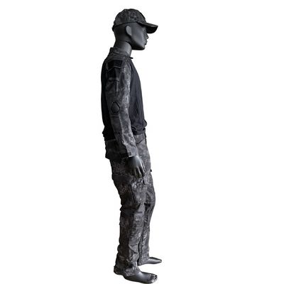 Polyester-/Baumwollhemd für Männer mit langem Ärmeln Strickhemd Uniform Froschanzug in individueller Farbe