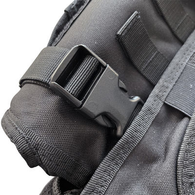 Sicherheitsverstellbare schwarze Weste mit Molle-System aus Polyestergewebe