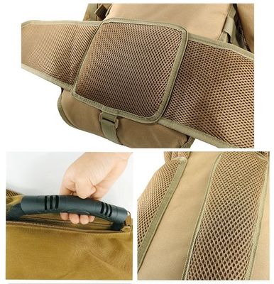 Camping-Tasche 70L Große Kapazität Khaki Rucksack für Outdoor-Jagd Reisen