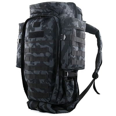 Camping-Tasche 70L Große Kapazität Khaki Rucksack für Outdoor-Jagd Reisen