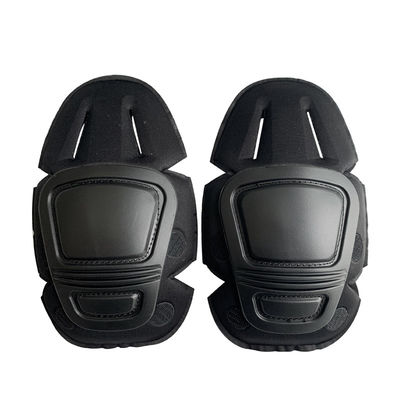 Profi-Schutz Frosch Knie- und Ellbogenpolster Flexibles schwarzes Polyester zur Sicherheit