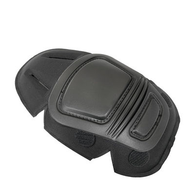 Profi-Schutz Frosch Knie- und Ellbogenpolster Flexibles schwarzes Polyester zur Sicherheit