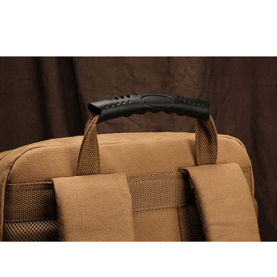 Reißverschluss Erweiterbare Leinwand Rucksack für Männer Leichtgewicht und langlebige Outdoor-Tasche