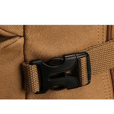 Reißverschluss Erweiterbare Leinwand Rucksack für Männer Leichtgewicht und langlebige Outdoor-Tasche