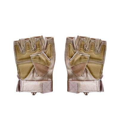 Grüner Nylon-/Baumwoll-/Metall-Handschutz mit einem halben Finger perfekt für Aktivitäten im Freien