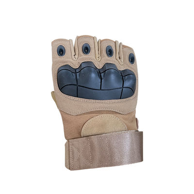 Grüner Nylon-/Baumwoll-/Metall-Handschutz mit einem halben Finger perfekt für Aktivitäten im Freien