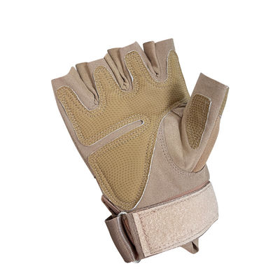 Grüner Nylon-/Baumwoll-/Metall-Handschutz mit einem halben Finger perfekt für Aktivitäten im Freien