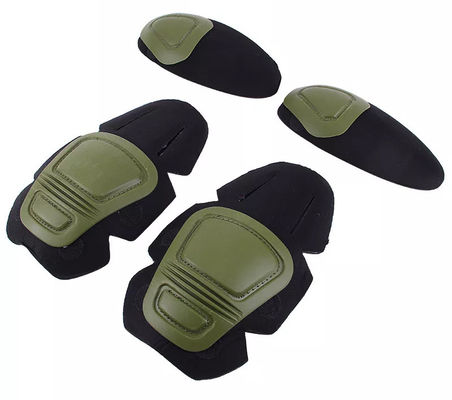Professionelle Schutzausrüstung Schwarzer Polyester Froschanzug Kniepolster und Ellbogenstützset