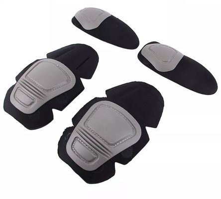 Professionelle Schutzausrüstung Schwarzer Polyester Froschanzug Kniepolster und Ellbogenstützset