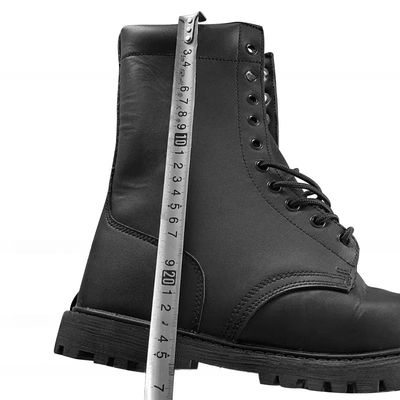 US Größe 6,5-12,5 Schwarzes Leder für Männer Wanderschuhe mit langlebiger Leinwand und Mesh-Verschluss