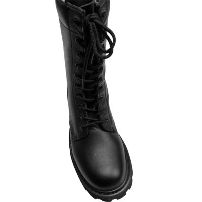 US Größe 6,5-12,5 Schwarzes Leder für Männer Wanderschuhe mit langlebiger Leinwand und Mesh-Verschluss