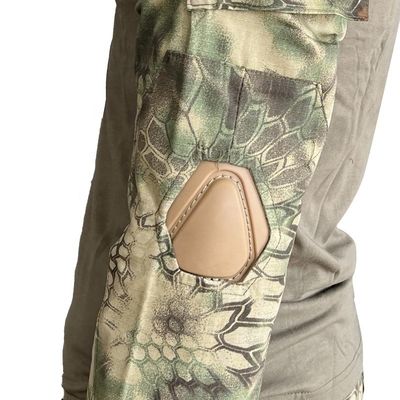 Outdoor Atemberaubender Anzug Olivengrüner schwarzer Frosch Anzug mit 4 Jahreszeiten und TWILL Stoff