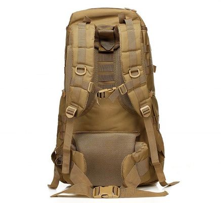 Bequemer, physiologisch gebogener Rücken 60L Rucksack für Reisen, Camping und Spezialeinheiten