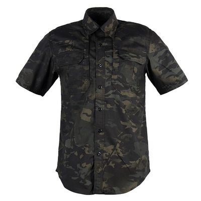 Casual Shirts Männerformal Dress Shirt Kurzärme Kurzes Shirt für den Außenbereich