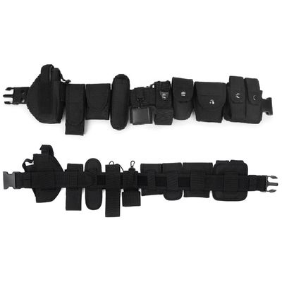 Multifunktionales Trainingsgürtel Hardware Buckle Taschenlampe Molle Gürtel Tasche Olivengrün