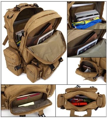 Wasserdicht und feuchtigkeitsdicht 55L 600D Rucksack aus Oxforder Stoffe für Sport