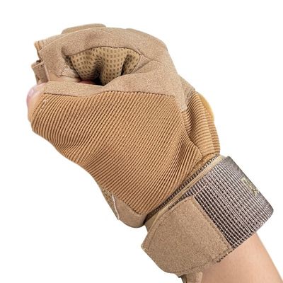 Haltbares Fasermaterial Halbfinger Sporttrainingshandschuhe für Aktivitäten im Freien