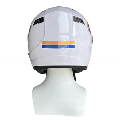 Motorradhelm gegen Sturz mit LED