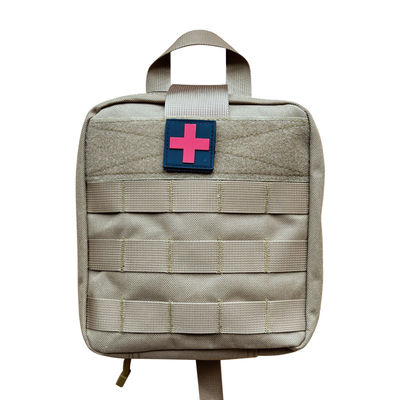 Khaki-Farbe Erste-Hilfe-Kiste Lagertasche für Medikamente Unter 21 Liter