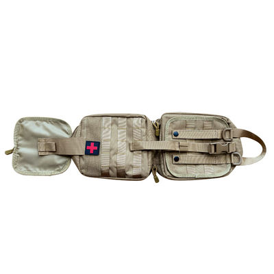 Khaki-Farbe Erste-Hilfe-Kiste Lagertasche für Medikamente Unter 21 Liter