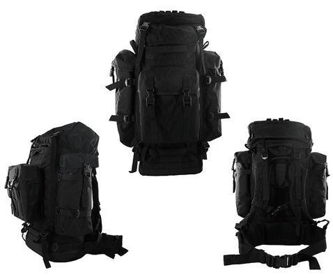 Rucksack mit Reißverschluss und Wasserflaschenhalter