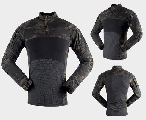 Outdoor-Camouflage Gewirkte Sportuniform mit langem Ärmeln in 7 Tagen Musterbestellzeiten