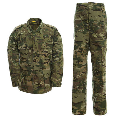 Atmungsaktive Stoffart Gewebte kundenspezifische Herren BDU Uniform Hemd Ripstop Baumwolle S-4XL