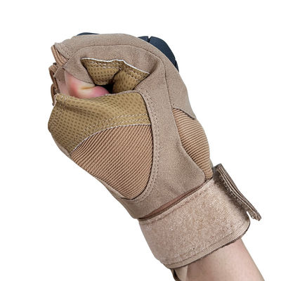 Halbfingerhandschuhe Rutschschutz für Sporthandschutz punktionsbeständig PU/Nylon/Faser