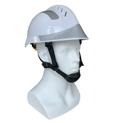 Hochsicherheits-Brandschutzhelm mit weißem ABS und Kurvvisor