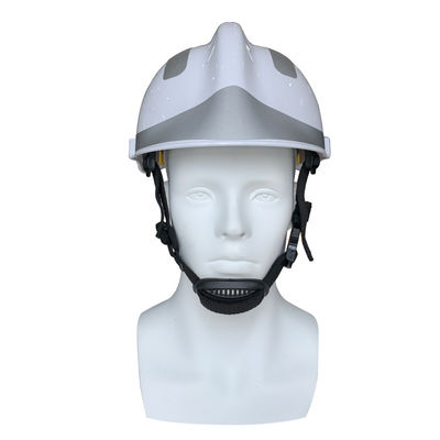 Hochsicherheits-Brandschutzhelm mit weißem ABS und Kurvvisor