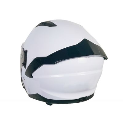 Weißer ABS-Motorradhelm mit PC-Schild und anpassbarem Design