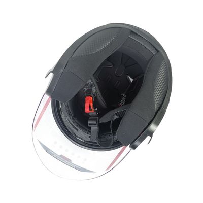 Weißer ABS-Motorradhelm mit PC-Schild und anpassbarem Design