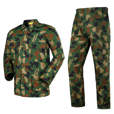 Gewebte BDU-Typ Taktikhemden Hosen Waldcamouflage-Uniform für Outdoor-Aktivitäten