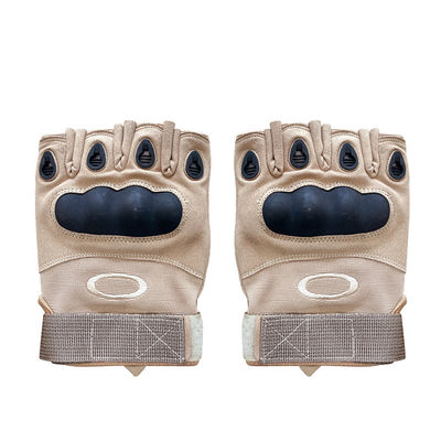 Maximale Pflege und Schutz Halbfinger-Hard-Knöchel-Rutschfeste Mikrofaser-Lederhandschuhe