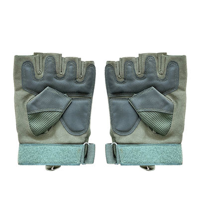 Maximale Pflege und Schutz Halbfinger-Hard-Knöchel-Rutschfeste Mikrofaser-Lederhandschuhe