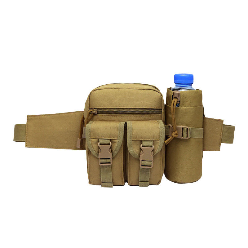 Multikolorer Rucksack für Camping im Freien mit Wasserflaschenbeutel