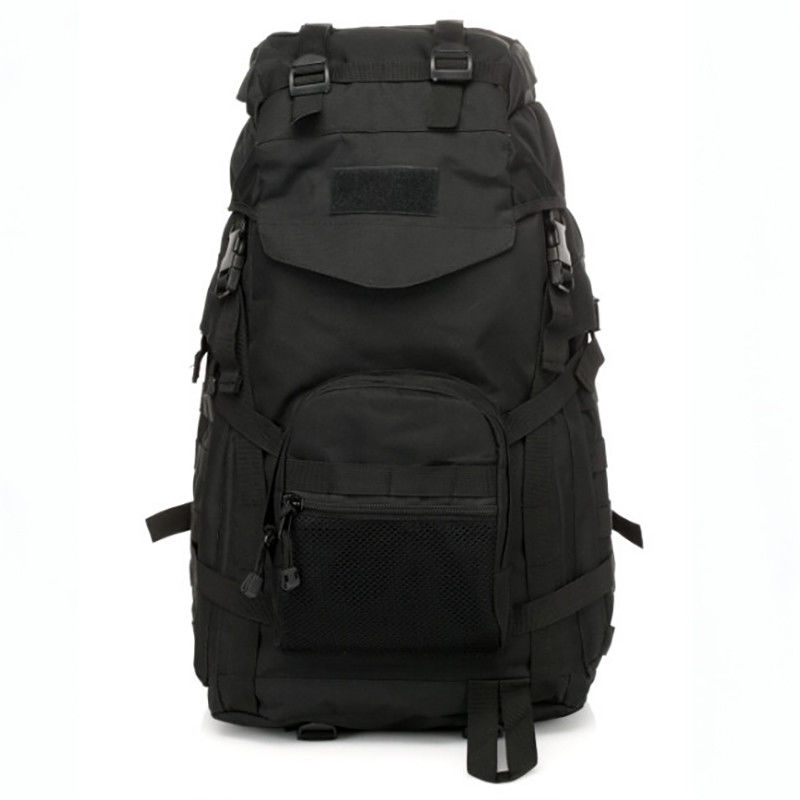 Schwarzer Rucksack mit großer Kapazität für Outdoor-Sport aus PVC-Behälter und 600D-Polyester