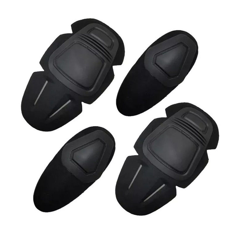 Professionelle Schutzausrüstung Schwarzer Polyester Froschanzug Kniepolster und Ellbogenstützset