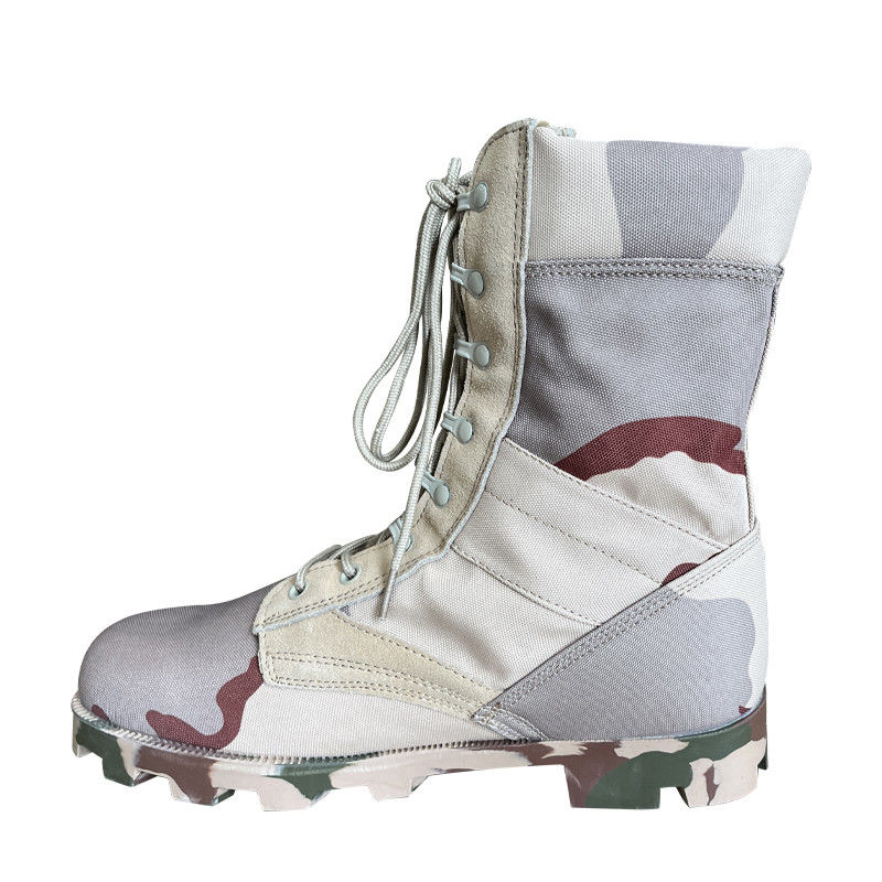 Grüne Wüsten-Stiefel und Jungelstiefel für Männer mit Reißverschluss mit echtem Leder