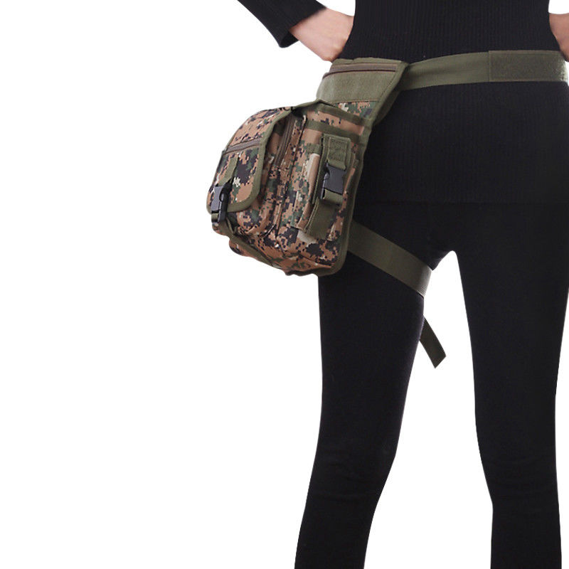 600D Nylon Stoff Wasserdichte Taille und Oberschenkel Gurt Tasche mit starken Buckeln