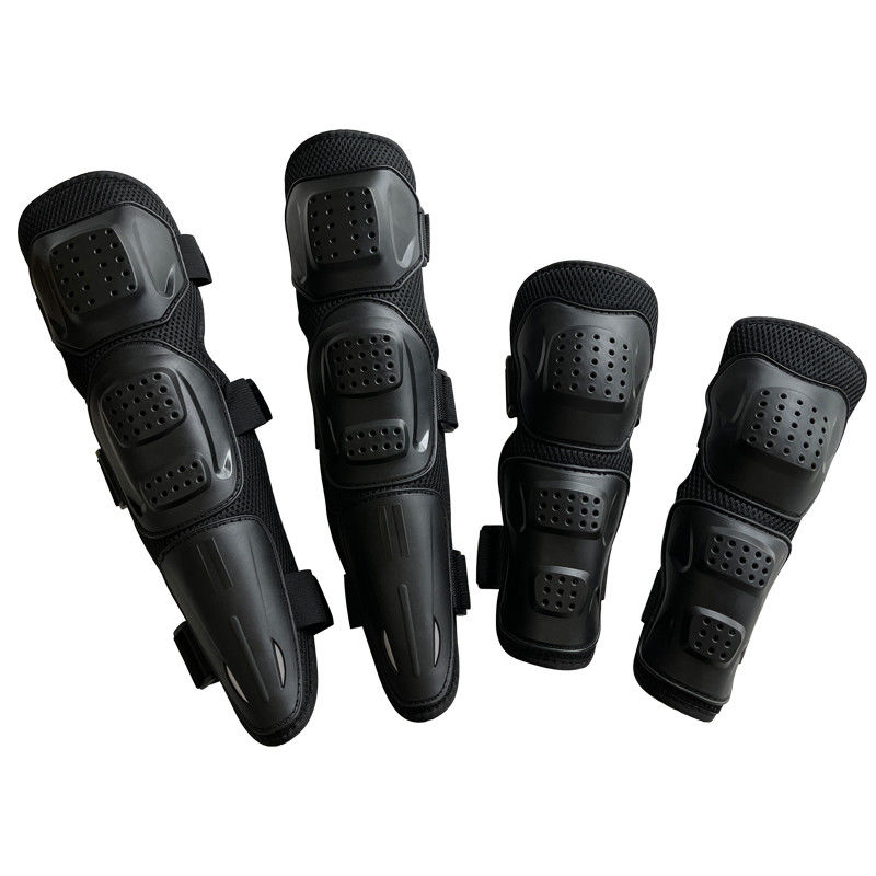 Intensiver Schutz Fahrt Schwarze Outdoor-Sport Kniepolster Vierteils-Set für Motorrad