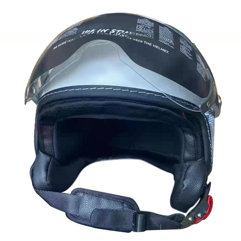 ABS-weißer Motorradhelm mit/ohne LED