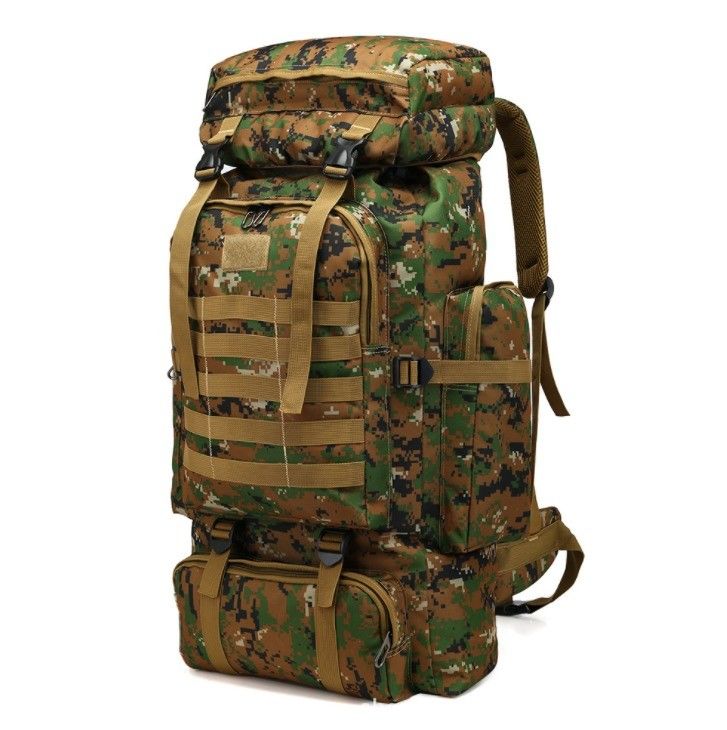 Hochfeste Gurte und Buckeln 80L Kapazität Wasserdicht Rucksack in 900D Oxford Stoff
