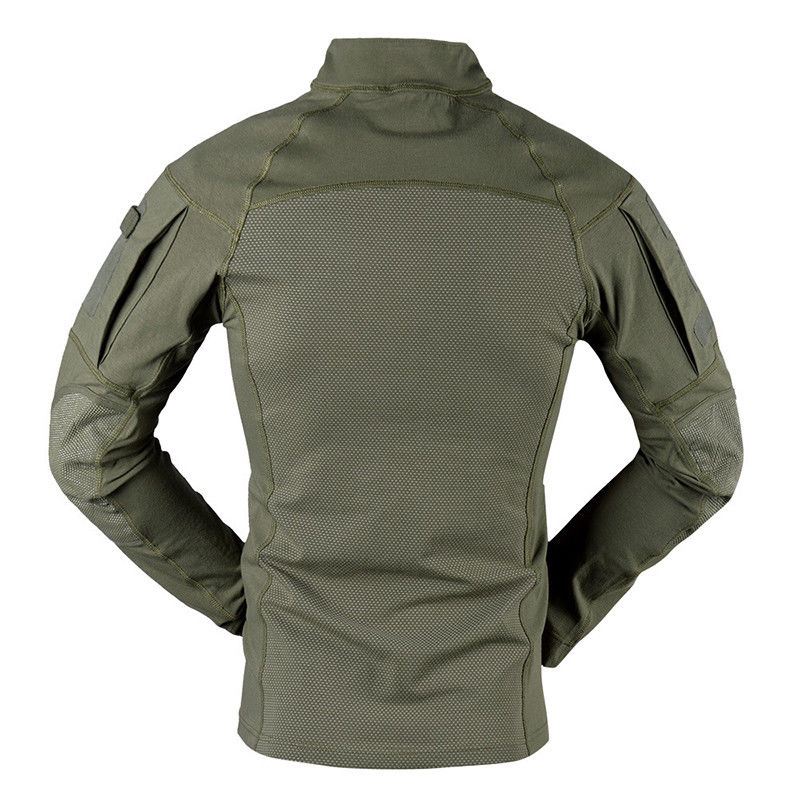 Outdoor-Sportuniform mit grünem langen Ärmeln, mit antistatischer und nahtloser Verschmelzung
